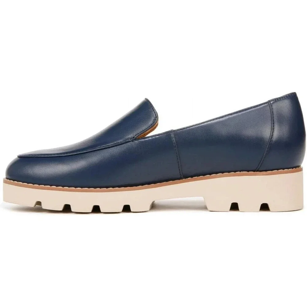 Vionic Kensley H9623L6406 Loafer Women's Blue Nappa Leather Slip On Shoes GAL829